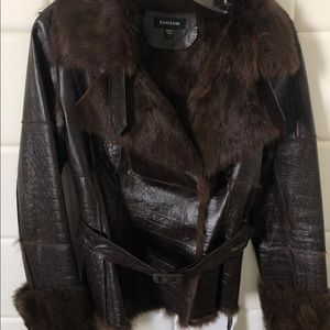 Vintage Bebe Fur and Leather Jacket